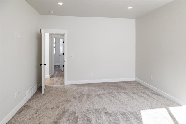 156 N Sherwood Dr, Providence, UT 84332 - carpeted empty room with recessed lighting and a smoke detector