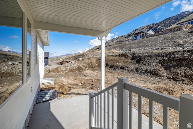 156 N Sherwood Dr, Providence, UT 84332 - view of patio with a mountain view