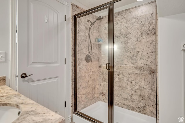 470 Hiland Rd, Ogden, UT 84404 - full bathroom featuring a shower stall and vanity
