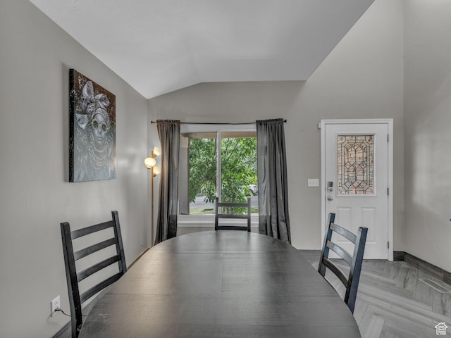 6238 W 8235 S, West Jordan, UT 84084 - unfurnished dining area with lofted ceiling