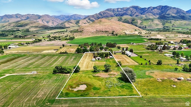 12800 N 1200 E, Cove, UT 84320 - view of rural area with property parcel outlined and a mountainous background