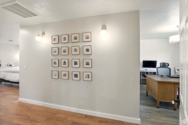 12800 N 1200 E, Cove, UT 84320 - hall featuring an office area and wood finished floors