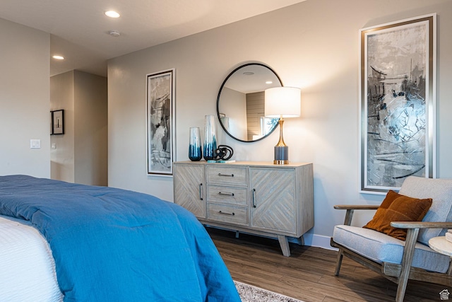 3539 E 1120 E Unit 110, Spanish Fork, UT 84660 - bedroom featuring dark wood finished floors and recessed lighting