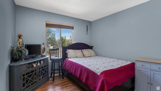 4111 S John Way W, West Valley City, UT 84120 - bedroom with access to outside and wood finished floors