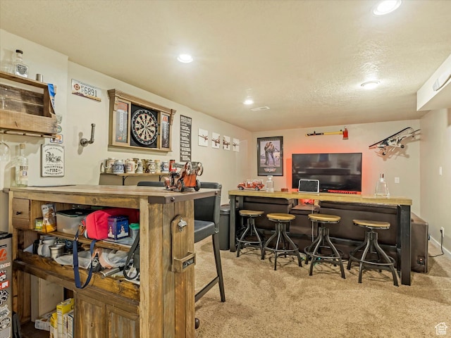 9714 S Buttonwood Dr E, Sandy, UT 84092 - indoor dry bar with carpet floors and recessed lighting