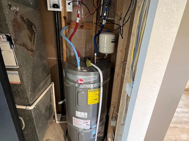 1569 E Boysenberry Cir S, Sandy, UT 84093 - utility room with secured water heater