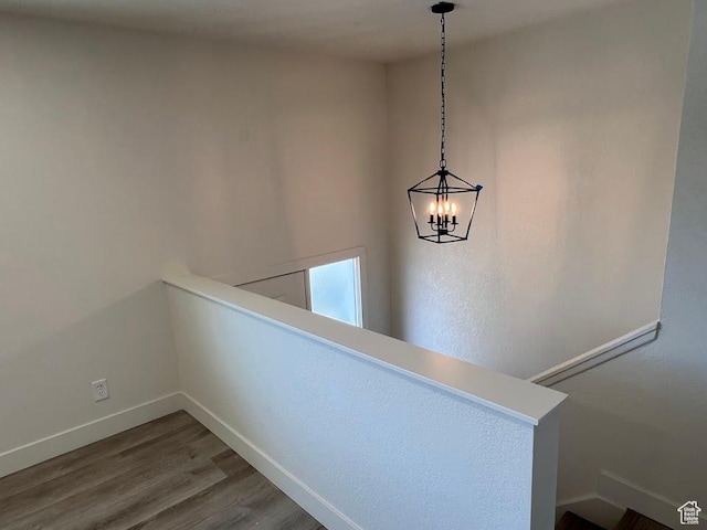 1569 E Boysenberry Cir S, Sandy, UT 84093 - detailed view of wood finished floors and a chandelier