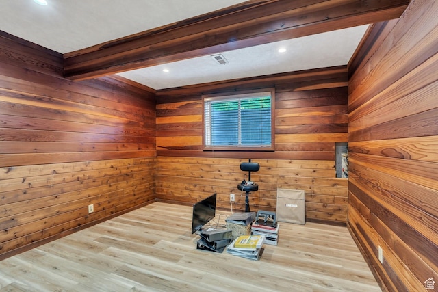 12012 S Hidden Valley Club Dr, Sandy, UT 84092 - unfurnished room featuring wood finished floors and wooden walls