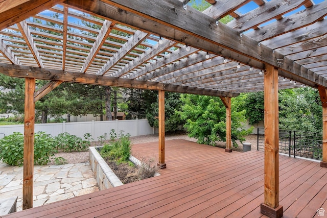 12012 S Hidden Valley Club Dr, Sandy, UT 84092 - wooden deck featuring a fenced backyard and a pergola