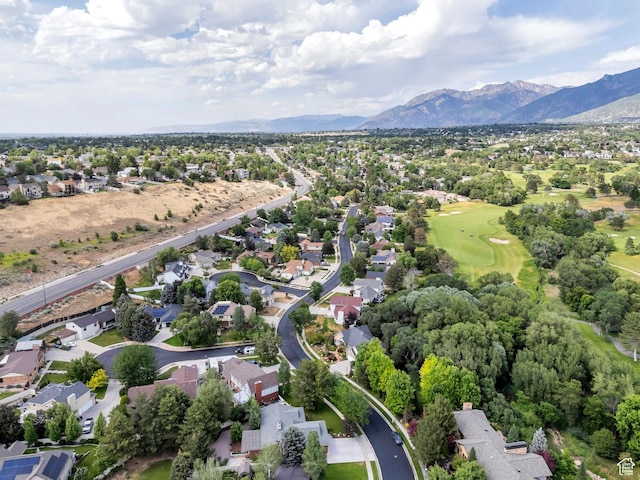 12012 S Hidden Valley Club Dr, Sandy, UT 84092 - aerial view of residential area featuring a mountainous background
