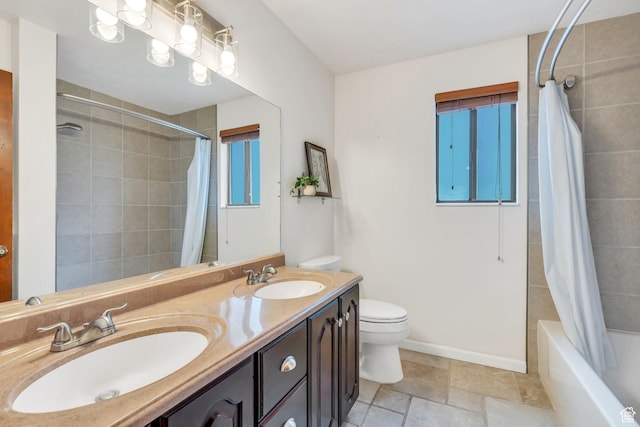 12012 S Hidden Valley Club Dr, Sandy, UT 84092 - bathroom featuring shower / tub combo and double vanity