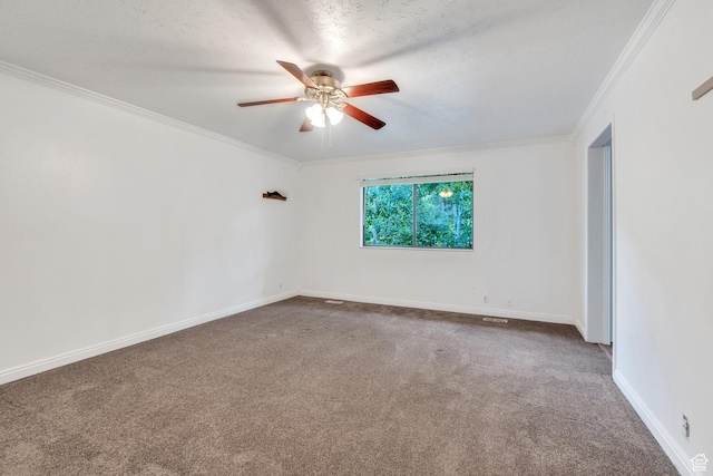 12012 S Hidden Valley Club Dr, Sandy, UT 84092 - unfurnished room with carpet, ceiling fan, and crown molding