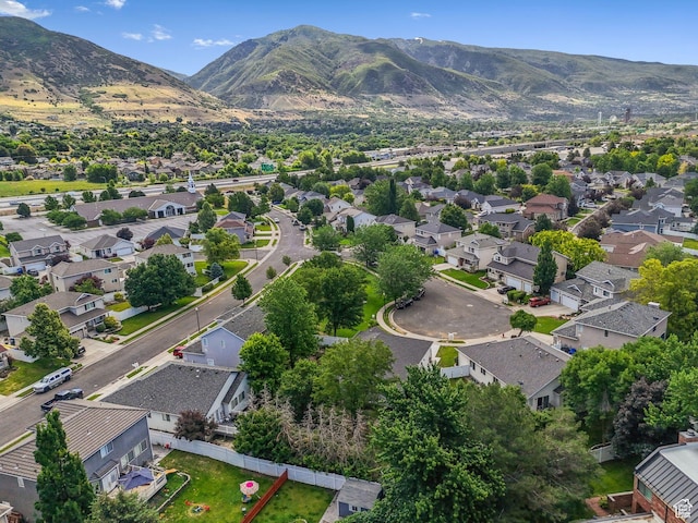 1212 Pinehurst Cir, Farmington, UT 84025 - aerial perspective of suburban area with a mountain backdrop