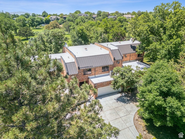 1537 N Sweetwater Ln, Farmington, UT 84025 - aerial view of property and surrounding area with a tree filled landscape