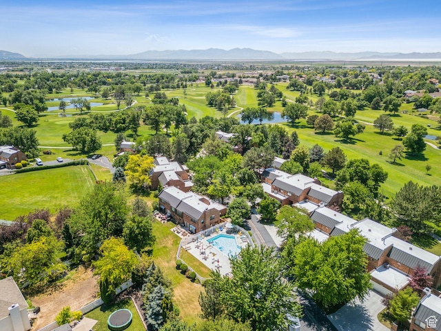 1537 N Sweetwater Ln, Farmington, UT 84025 - aerial view of residential area with a water and mountain view and a golf club