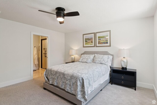 1537 N Sweetwater Ln, Farmington, UT 84025 - bedroom featuring light carpet and a ceiling fan