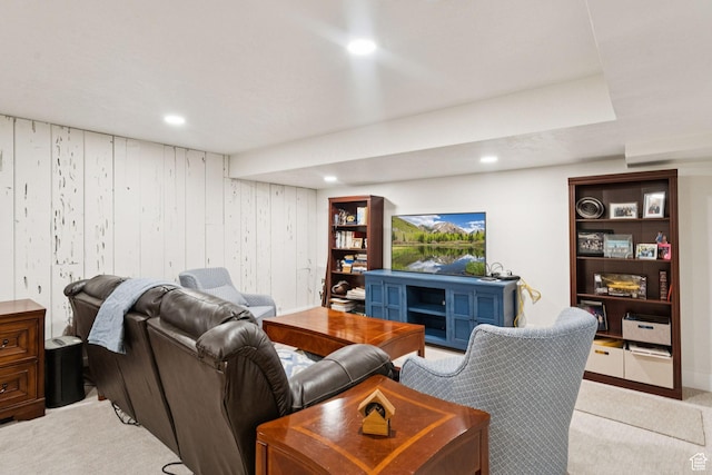 1537 N Sweetwater Ln, Farmington, UT 84025 - living area with light colored carpet and recessed lighting