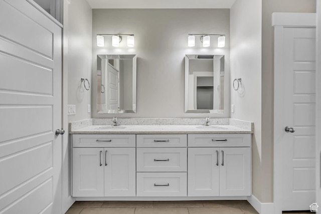 2508 E Lone Hill Dr, Draper Ut Cnty, UT 84020 - full bath with double vanity and tile patterned flooring