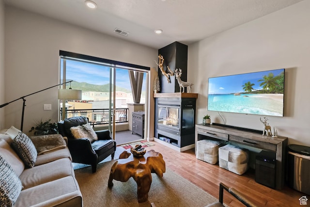 6169 E Park Ln S Unit 30, Park City, UT 84098 - living room with wood-type flooring and recessed lighting