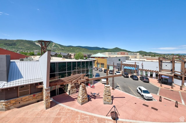 6169 E Park Ln S Unit 30, Park City, UT 84098 - view of patio / terrace featuring a mountain view