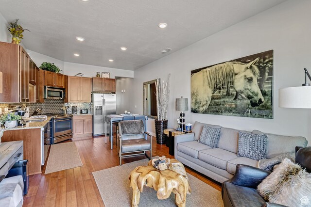 6169 E Park Ln S Unit 30, Park City, UT 84098 - living room with recessed lighting and light wood-style floors