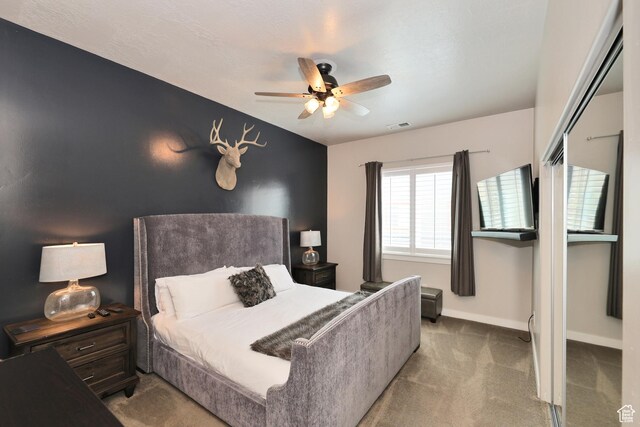 6169 E Park Ln S Unit 30, Park City, UT 84098 - bedroom featuring carpet floors and a ceiling fan