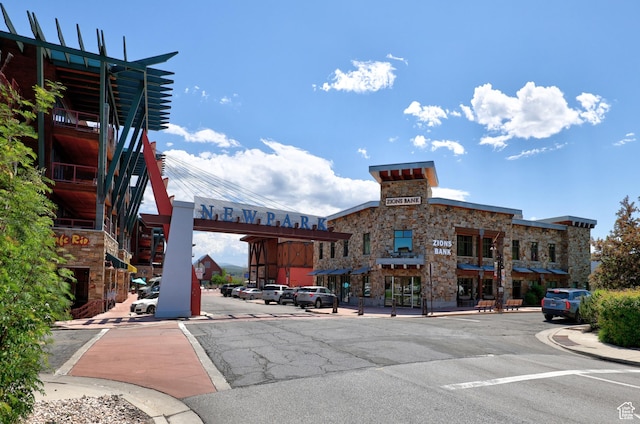 6169 E Park Ln S Unit 30, Park City, UT 84098 - view of asphalt road featuring sidewalks, curbs, and street lighting
