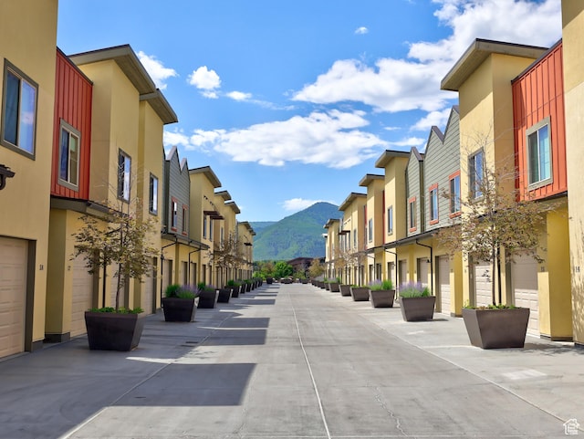 6169 E Park Ln S Unit 30, Park City, UT 84098 - view of concrete alley featuring a residential view and a mountain view