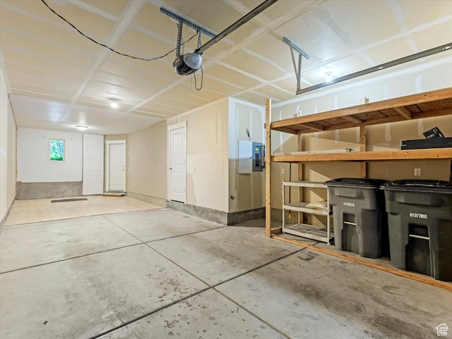 4851 W Daybreak Pkwy, South Jordan, UT 84009 - garage with a garage door opener and electric panel