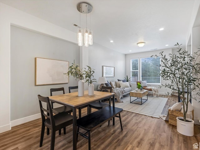 4851 W Daybreak Pkwy, South Jordan, UT 84009 - dining room featuring wood finished floors and recessed lighting