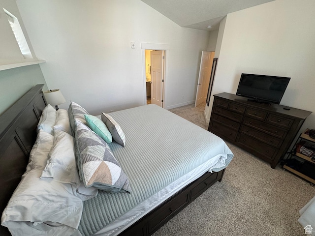 949 W Big Ben Ln Unit I304, Saratoga Springs, UT 84045 - bedroom with vaulted ceiling and light colored carpet