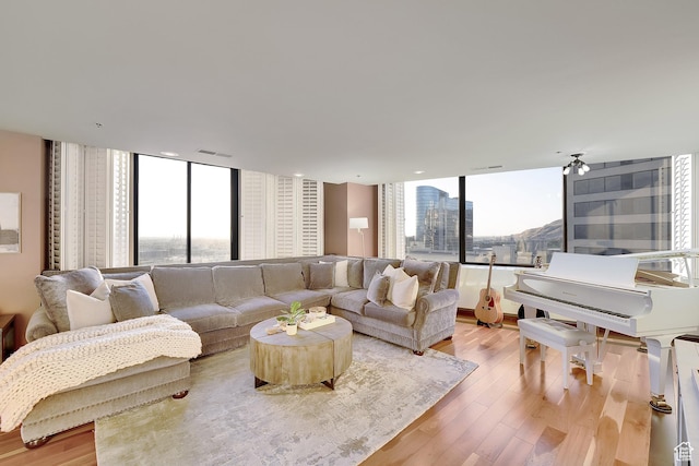 44 W Broadway S Unit 2005S, Salt Lake City, UT 84101 - living room featuring light wood finished floors