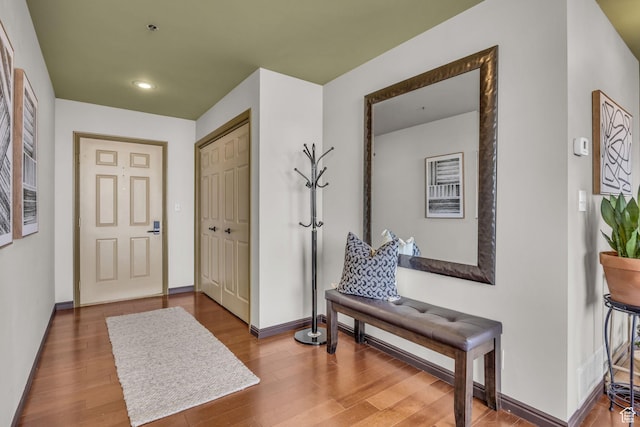 44 W Broadway S Unit 2005S, Salt Lake City, UT 84101 - foyer entrance featuring wood finished floors and recessed lighting