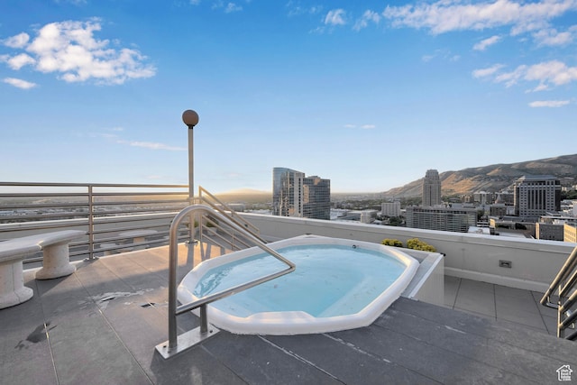 44 W Broadway S Unit 2005S, Salt Lake City, UT 84101 - view of pool with a city view and a mountain view