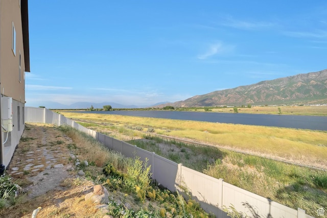 633 Little Rock Dr, Santaquin, UT 84655 - view of yard featuring a water and mountain view
