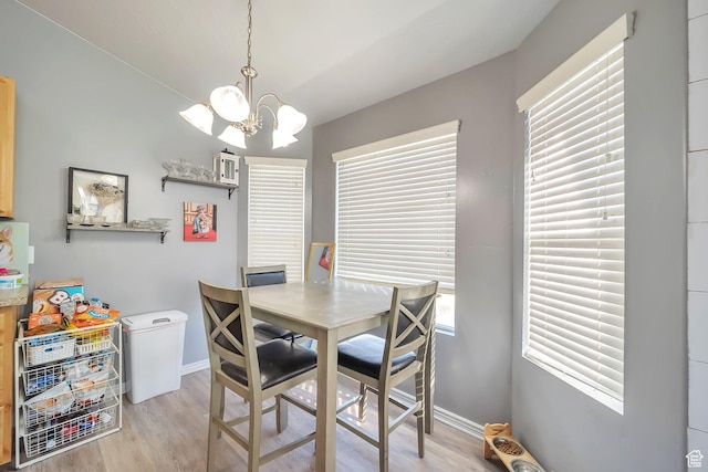 633 Little Rock Dr, Santaquin, UT 84655 - dining area featuring a chandelier and light wood-type flooring