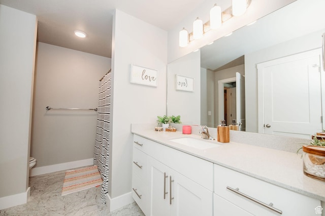 2726 S 2250 W Unit 218, West Haven, UT 84401 - bathroom with vanity, recessed lighting, and marble finish floors