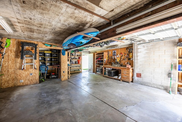 32 S Smokey Ln, Emigration Canyon, UT 84108 - garage with a workshop area