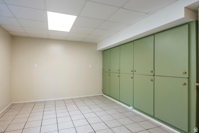 32 S Smokey Ln, Emigration Canyon, UT 84108 - below grade area featuring a drop ceiling and baseboards