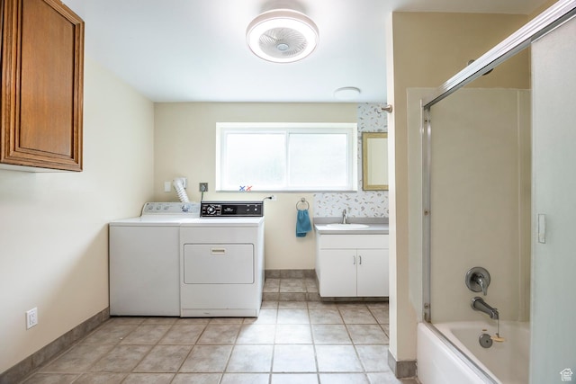 32 S Smokey Ln, Emigration Canyon, UT 84108 - laundry area with washing machine and clothes dryer and light tile patterned floors