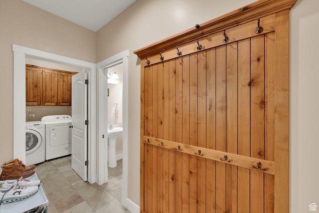 385 E 1000 S Unit 42, Salem, UT 84653 - washroom featuring washing machine and clothes dryer and cabinet space