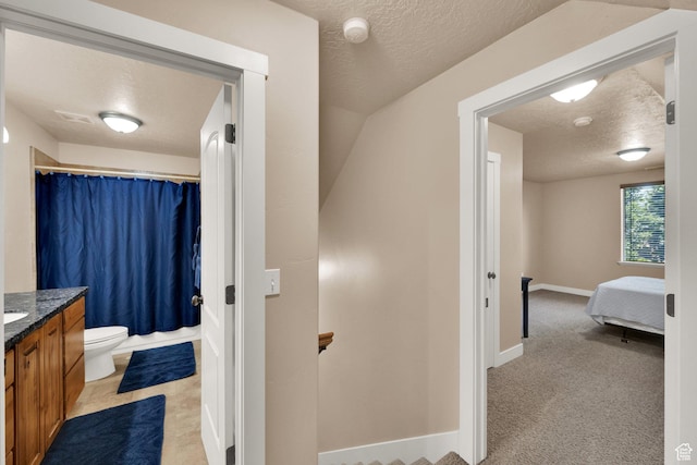 385 E 1000 S Unit 42, Salem, UT 84653 - bathroom with a textured ceiling and vanity