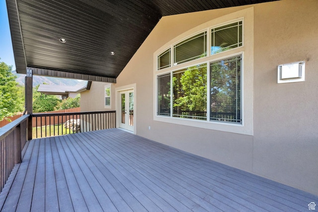 385 E 1000 S Unit 42, Salem, UT 84653 - wooden terrace featuring french doors