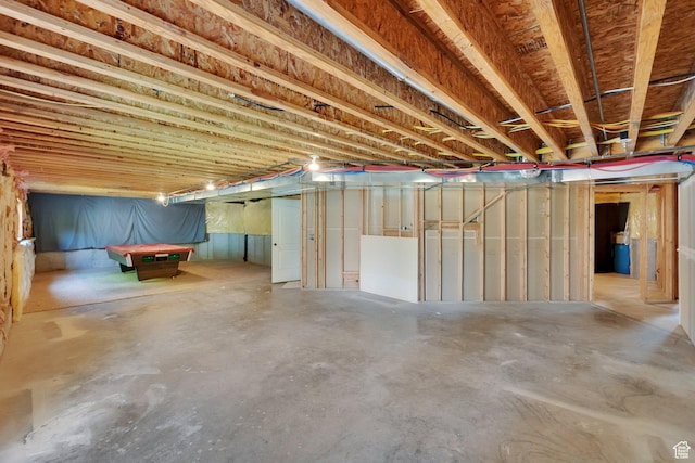 385 E 1000 S Unit 42, Salem, UT 84653 - unfinished basement featuring pool table