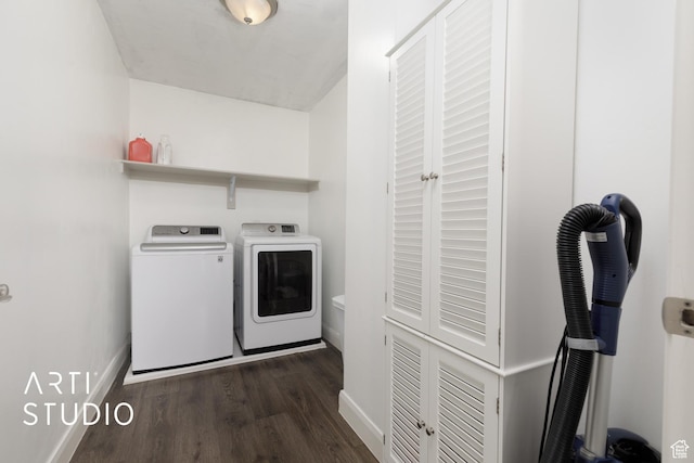3694 E Tauri Way, St George, UT 84790 - laundry area featuring washer and dryer and dark wood-type flooring