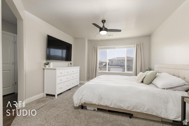 3694 E Tauri Way, St George, UT 84790 - bedroom with baseboards and a ceiling fan