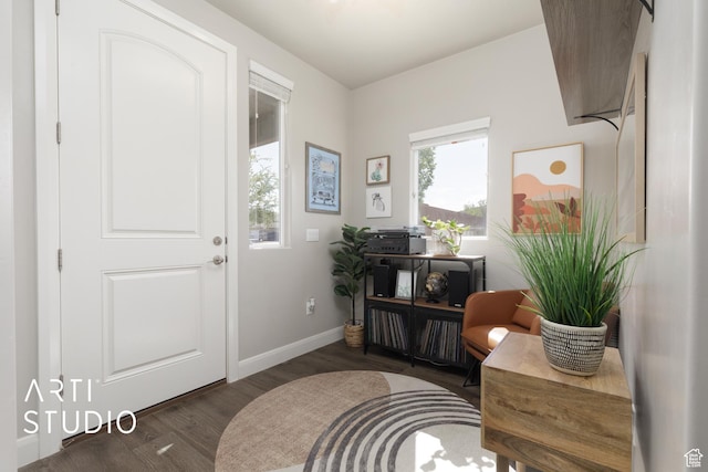 3694 E Tauri Way, St George, UT 84790 - foyer featuring wood finished floors and baseboards