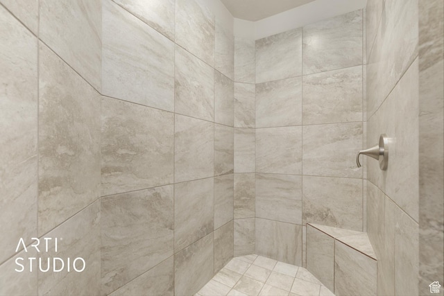3694 E Tauri Way, St George, UT 84790 - bathroom with a tile shower
