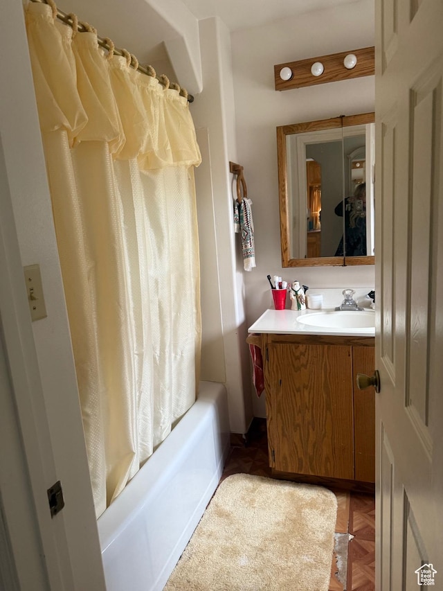 388 N Main St, Monticello, UT 84535 - full bathroom featuring vanity and shower / bath combo