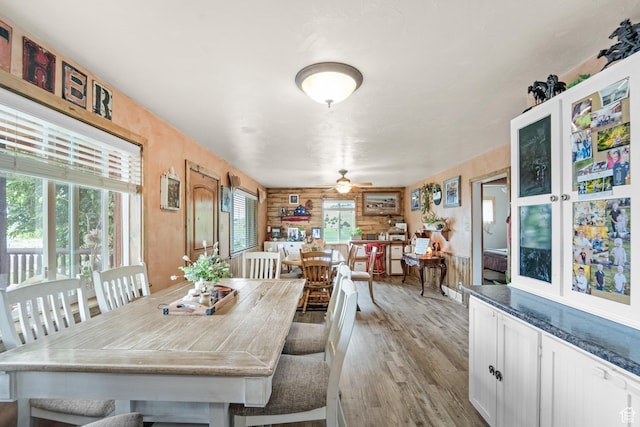 1665 E 1200 N, Mount Pleasant, UT 84647 - dining room with light wood-style flooring and a ceiling fan
